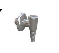 Bonomini 3530 cr32 K7 Siphon à valve extérieur, chromé/blanc