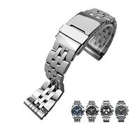 BONOOL 20mm 22mm 24mm Argent Bracelet de montre en acier inoxydable 316L pour Breitling Premier Avenger Super Ocean Bracelets de poignet Bracelets de montre en métal