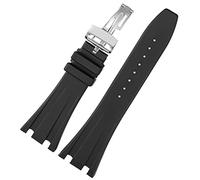 BONOOL Bracelet de montre en caoutchouc de Silicone noir pour Audemars pour Piguet Bracelet 28mm montre AP Band hommes Bracelet boucle papillon outils