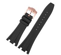 BONOOL Bracelet de montre en caoutchouc de Silicone noir pour Audemars pour Piguet Bracelet 28mm montre AP Band hommes Bracelet boucle papillon outils