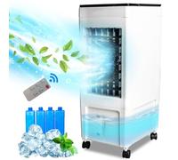 Bonplus BP | Climatiseur portatif | Refroidisseur d'air | Ventilateur de climatiseur | 3 vitesses | Refroidissement | Réservoir 8L | Oscillation | Télécommande