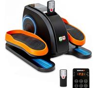 BONPLUS Mini Elliptique Électrique bidirectionnel, Exercice de Jambes, Télécommande, 3 programmes automatiques, Ellipse Trainer, Elliptique de Bureau pour Maison