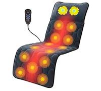 BONPLUS Tapis de massage complet du corps, 12 moteurs de massage, masseur cervical, 10 modes, masseur shiatsu pour le dos, le cou, les jambes, les fesses avec télécommande