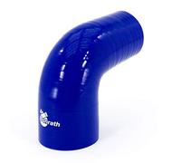 Bonrath Durite Silicone réducteur coudé 90 degré - Longueur: 50mm - Ø60>51mm, Blue
