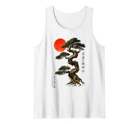 Bonsaï Ancien Soleil Rouge wabi sabi Zen Art Japonais Débardeur