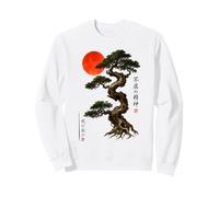 Bonsaï Ancien Soleil Rouge wabi sabi Zen Art Japonais Sweatshirt
