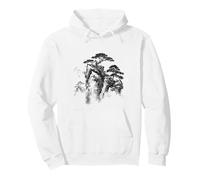 Bonsaï Arbre Asiatique Paysage Tranquille Vintage Nature Sweat à Capuche