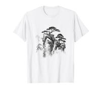 Bonsaï Arbre Asiatique Paysage Tranquille Vintage Nature T-Shirt