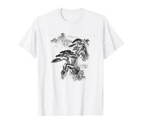 Bonsaï Arbre Asiatique Paysage Tranquille Vintage Nature T-Shirt