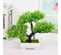 Bonsaï artificiel avec pot l Petite plante artificielle pour étagère, cuisine, rebord de fenêtre ou couloir l Décoration d'intérieur naturelle sans entretien