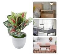 Bonsaï artificiel de bureau en pot, verdure vivante pour décoration de maison, restaurant et magasin, 22 cm de haut (3#)