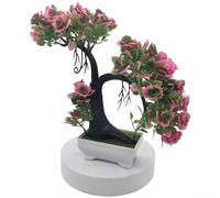 Bonsaï artificiel en forme de cœur pour décoration de mariage, maison, bureau, étagère, arrangement floral en plastique (H)