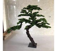 Bonsaï Artificiel en pin for décoration intérieure et extérieure - Plante Artificielle très réaliste avec Base antidérapante, apporte Paix et Chance, idée (8ft)