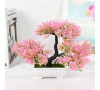Bonsaï artificiel petit l Arbre décoratif en pot pour la maison, la table & l'hôtel l Plante d'intérieur sans entretien pour une décoration d'intérieur élégante