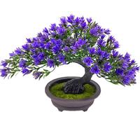 Bonsaï Artificiel Réaliste-Genévrier Japonais Pin-Arbres Artificiels Arbres Décoratifs En Pots Mini Plantes Pour La Décoration De La Maison,Bureau,Rebord De Fenêtre,Cour,Jardin Zen