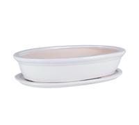 Bonsai Bol Arbre Mini Jardin Céramique Argile Pot de Fleurs Soucoupe 6 Tailles