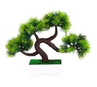 Bonsaï de pin artificiel en forme de griffe de dragon, plante artificielle en plastique pour décoration de la maison, design réaliste à feuilles persistantes, pas d'arrosage nécessaire, utilisation