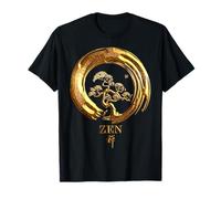 Bonsaï en cercle Enso - Calligraphie zen bouddhiste T-Shirt