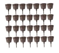 Bonsai Engrais Panier Réutilisable En Plastique Jardin Outil Couverture Boîte Panier Pots pour Plantes À Fleurs Succulentes 100PCS Bonsai Tree Engrais Bonsai Fertilizer Bonsai Food