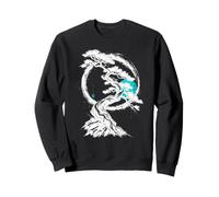 Bonsaï Japonais Sumi-e Zen Enso Moon Art Sweatshirt