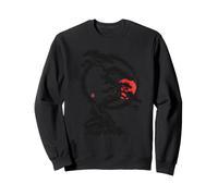 Bonsaï Japonais Sumi-e Zen Enso Red Sun Art Sweatshirt