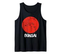 Bonsaï Japonais Zen Art Vintage Soleil Rouge Débardeur