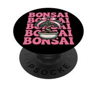 Bonsaï Japonais Zen Fille Maman Rose Coquette Bow PopSockets PopGrip Adhésif