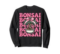 Bonsaï Japonais Zen Fille Maman Rose Coquette Bow Sweatshirt