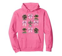 Bonsaï Japonais Zen Plante Fille Coquette Noeud Rose Maman Sweat à Capuche