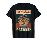 Bonsaï Master Retro Sunset Design T-Shirt