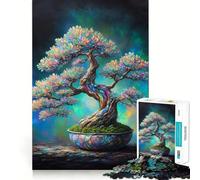 Bonsaï Opale Puzzle 1000 Pièces Cadeau pour Adultes Jeu de Réflexion Loisirs Qualité Joli Cadeau (38x26cm)