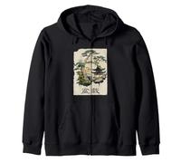 Bonsaï Pagode de Jardin Japonais Vintage Sweat à Capuche