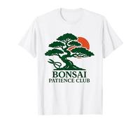 Bonsai Patience Club Calm Art pour Les Amateurs de Mini Arbres et Les Fans T-Shirt