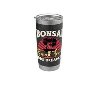 Bonsaï Petit arbre Big Dreams Pot de fleurs Mini arbre Bonsaï Art Gobelet isotherme en acier inoxydable double paroi