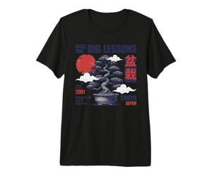 Bonsaï Petit Arbre Big Leçons Graphique Japonais T-Shirt Haut de Gamme