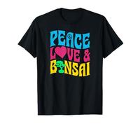 Bonsaï rétro Peace Love And Bonsaï T-Shirt
