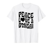 Bonsaï rétro Peace Love And Bonsaï T-Shirt