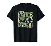 Bonsaï rétro Peace Love And Bonsaï T-Shirt