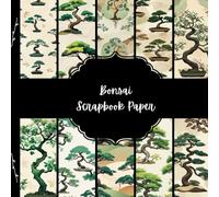 Bonsai Scrapbook Paper, Tree Junk Journal Paper, Japanese Decorative Paper, DIY Projects, Origami, Collage Sheets, Decoupage Paper, 10 Designs, Double SIded