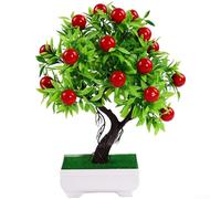 Bonsai Simulé Plastique Couleur Vive Bonsai Simulé Plastique(Red Fruit)