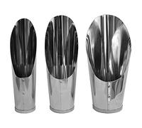 Bonsai Soil Scoop Métal 3 Pièces Set Acier Inoxydable Jardin Main Soil, Kit Professionnel Outil Bonsaï