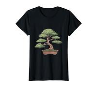 Bonsaï T-Shirt Graphique avec Valeur, Femme, Noir, XS