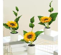 Bonsaï tournesol artificiel lumineux et vivant, parfait pour le salon ou le bureau (2)