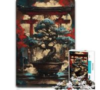Bonsai Tree and Torii Gate Puzzle pour Adultes 1000pcs (52x38cm) Loisir | Activité puzzle relaxante pendant les soirées calmes, pour une pause sans écran.