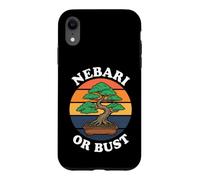 Bonsai Tree Nebari Or Bust Vintage Sunset Gardening Coque pour iPhone XR