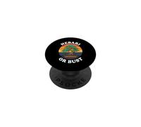 Bonsai Tree Nebari Or Bust Vintage Sunset Gardening PopSockets PopGrip Adhésif