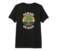 Bonsai Tree Nebari Or Bust Vintage Sunset Gardening T-Shirt Haut de Gamme