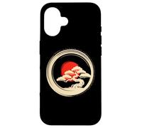 Bonsai Tree Samurai Art in Japanese Zen Buddhist Enso Circle Coque pour iPhone 16