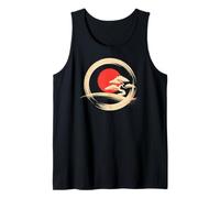 Bonsai Tree Samurai Art in Japanese Zen Buddhist Enso Circle Débardeur