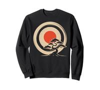 Bonsai Tree Samurai Art in Japanese Zen Buddhist Enso Circle Sweatshirt